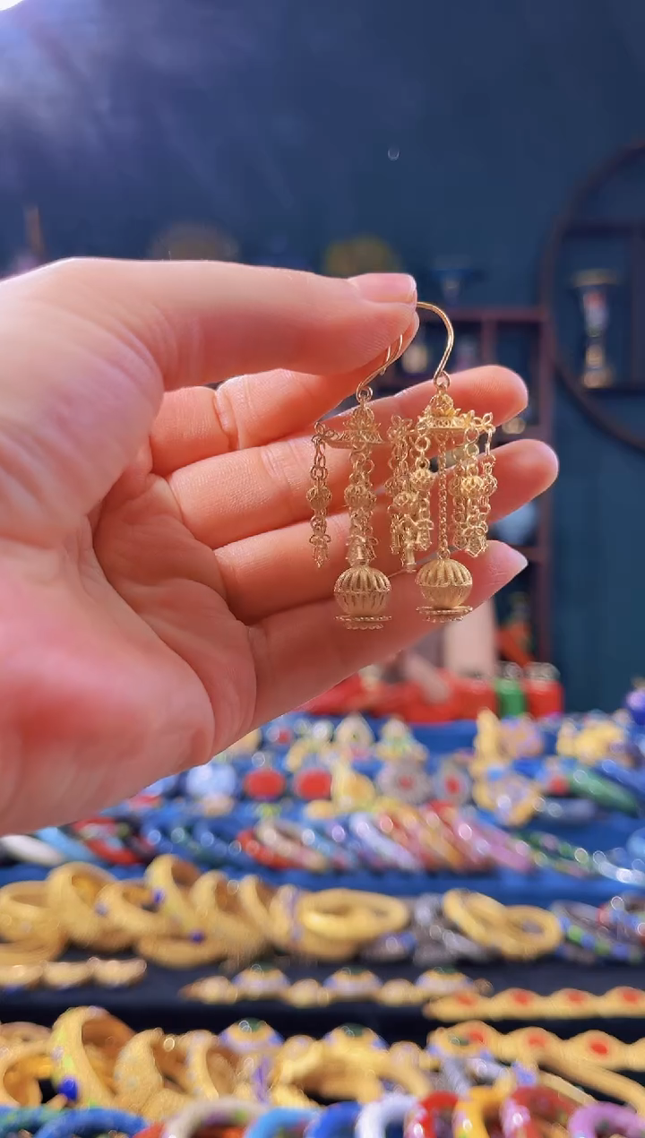 【闪购商品】非遗技艺 花丝耳环