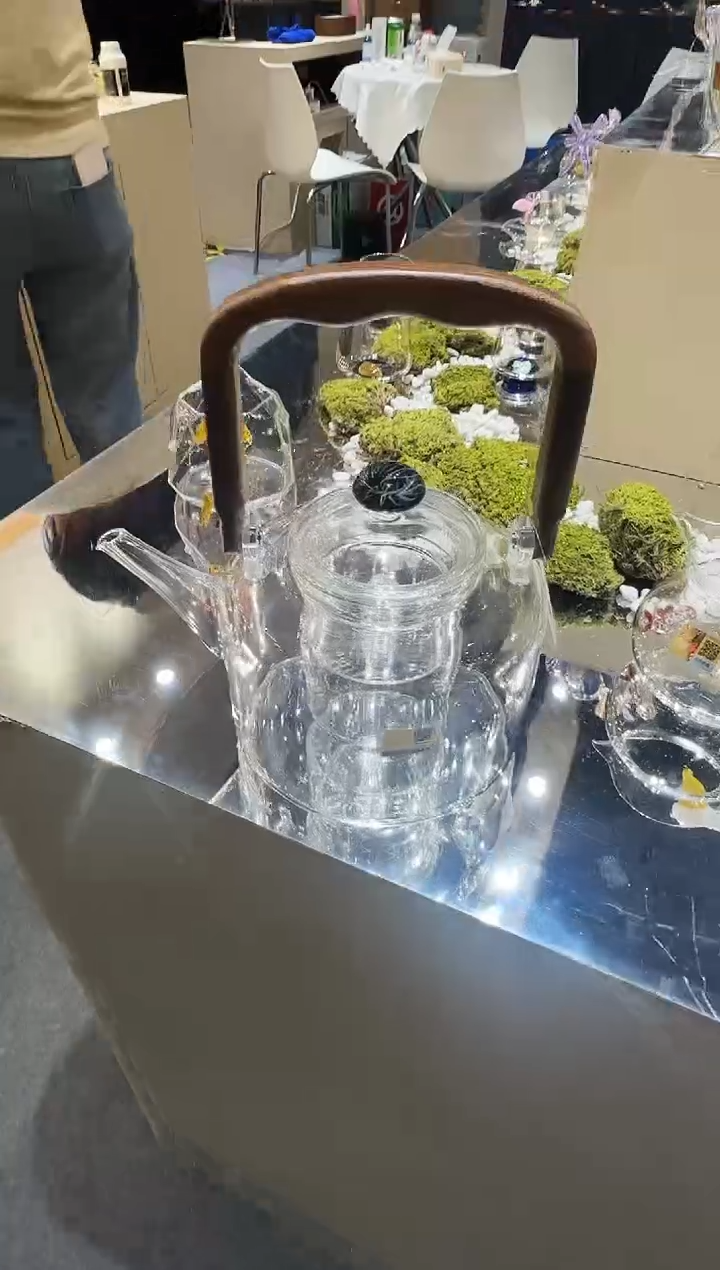 风云煮茶壶实木把手 蒸煮一体 ）晶焱