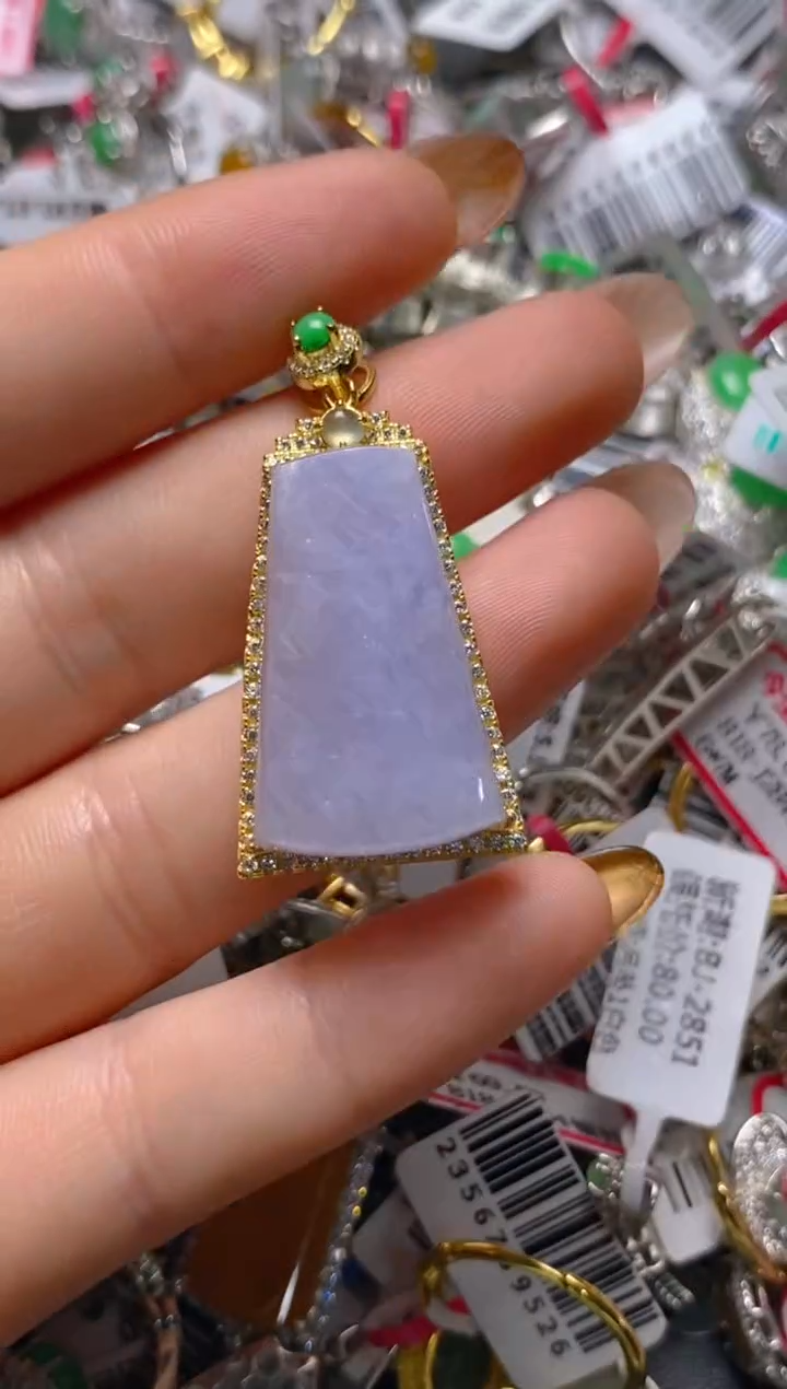 银S925镶嵌戒指翡翠百内无证书