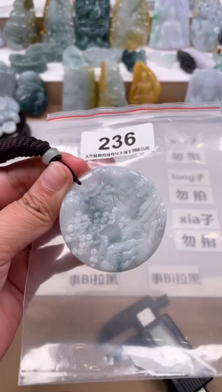 【闪购商品】翡翠颈饰未镶嵌天然缅甸A货翡翠236