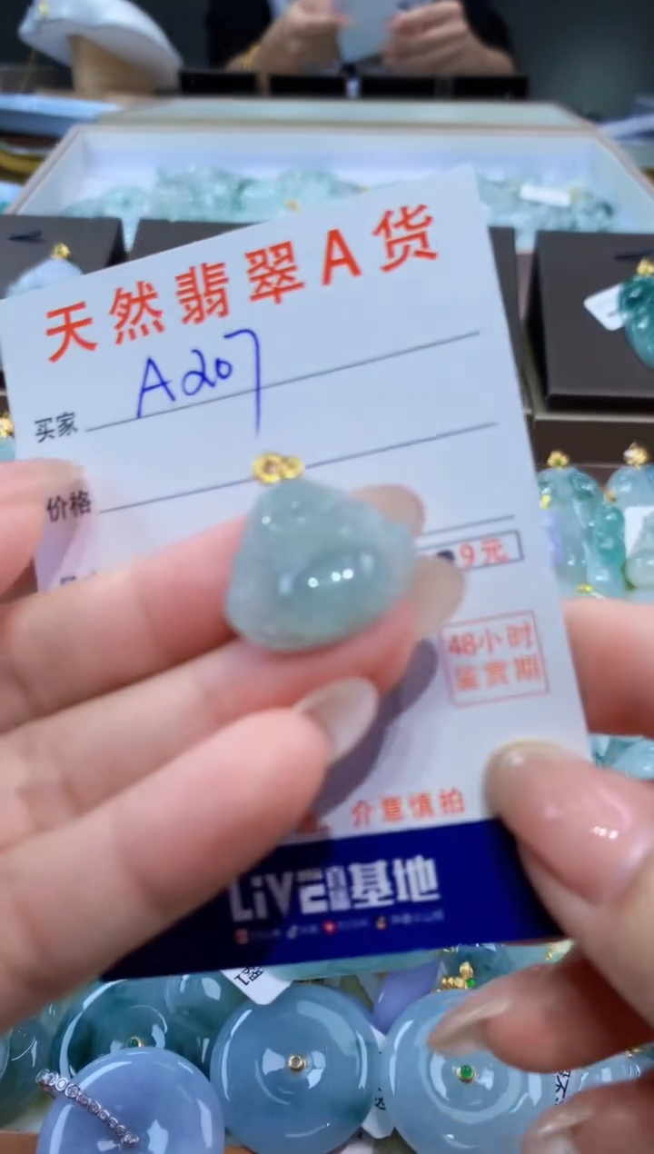 颈饰未镶嵌翡翠天然缅甸翡翠A货挂件 