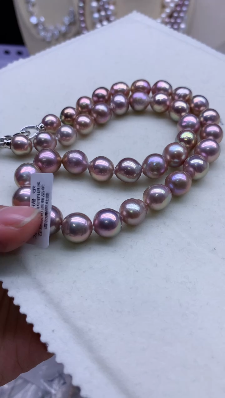 【闪购商品】淡水珍珠项链银S925镶嵌淡水珍珠项链