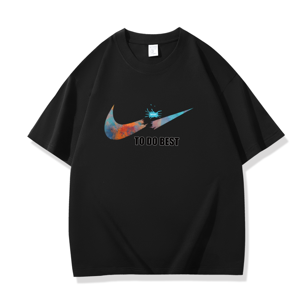 【一折粉丝福利】夏季潮牌男女同款百搭圆领T恤