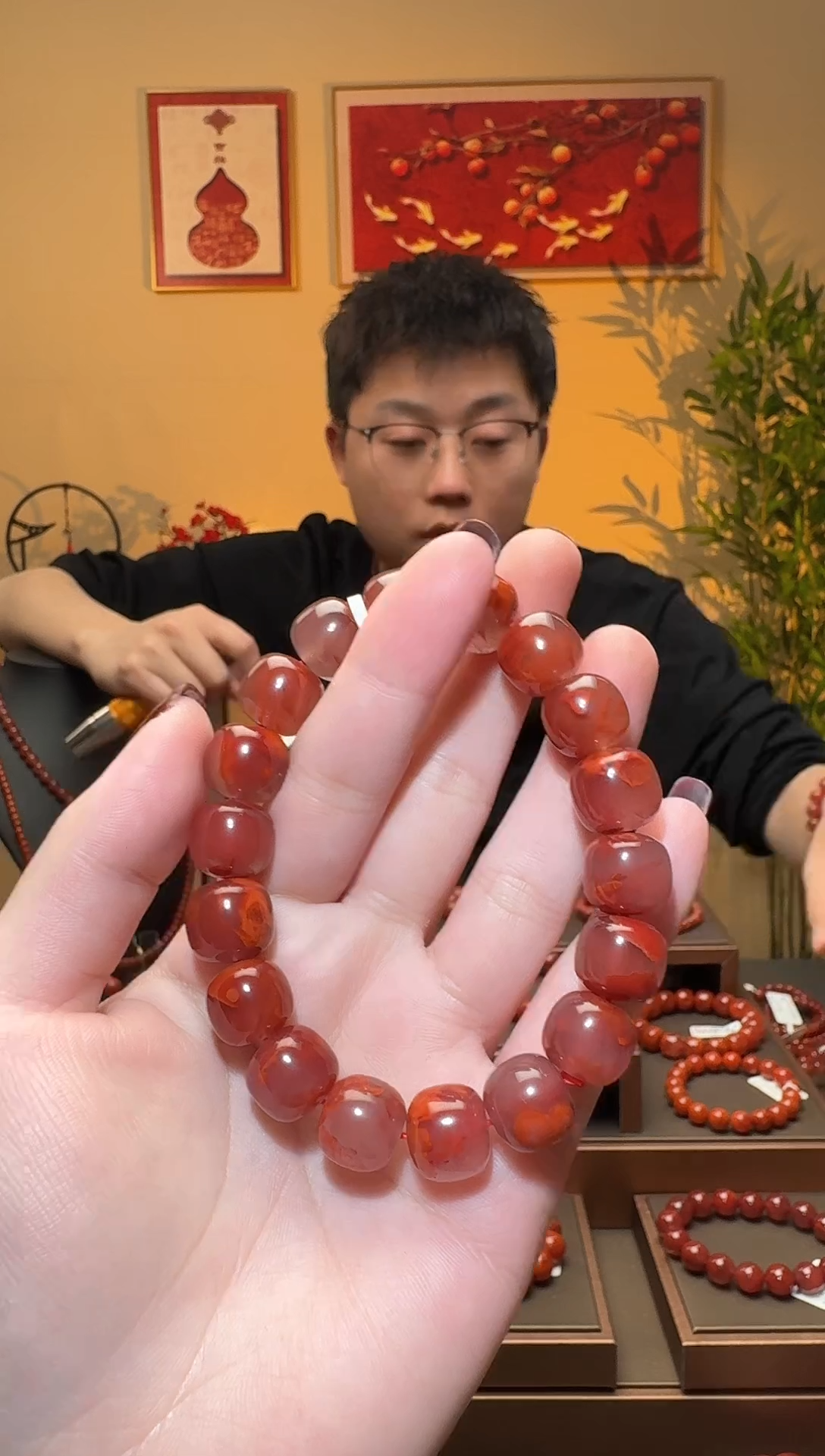 【闪购商品】南红玛瑙手串未镶嵌一条12mm+ 多样性发货