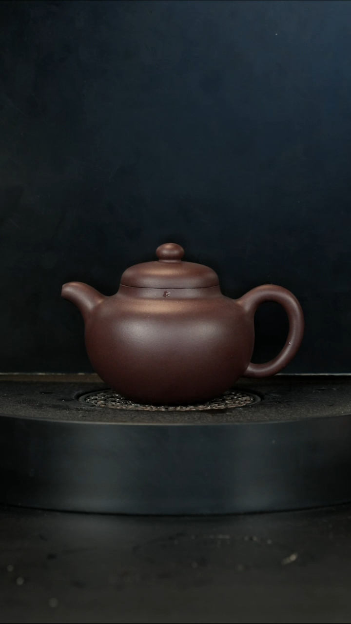 【闪购商品】紫砂茶壶四号井92底槽青柿圆