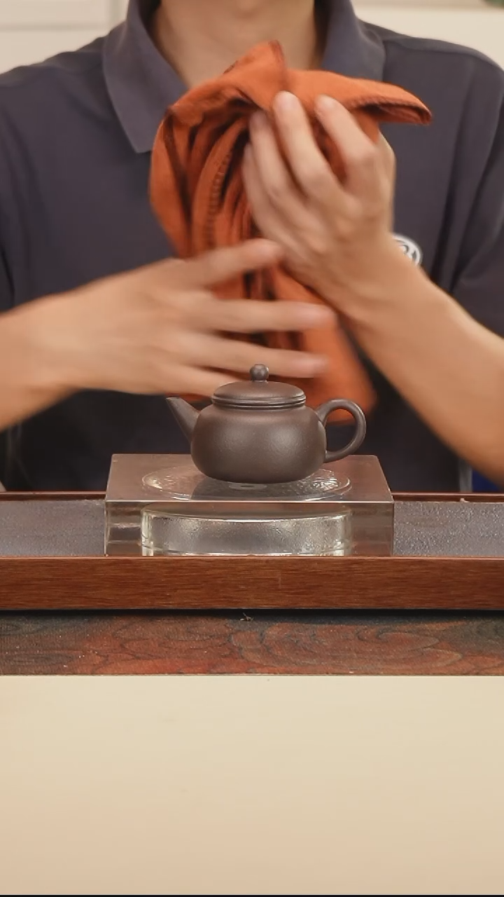 茶壶紫砂匏樽水平高温天青泥100cc内推孔