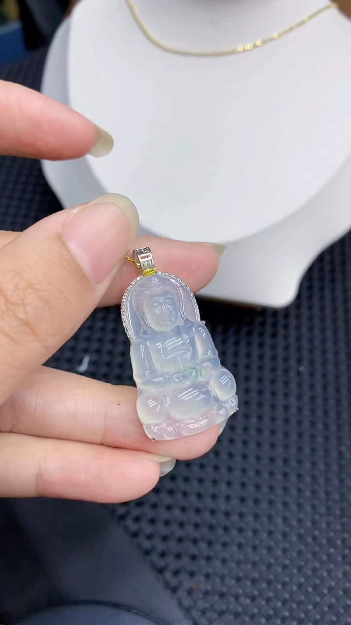 【闪购商品】翡翠颈饰18K金镶嵌            8