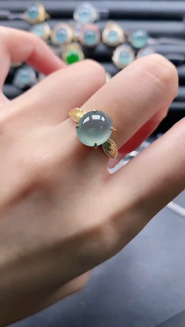 【闪购商品】翡翠戒指银S925镶嵌1111-