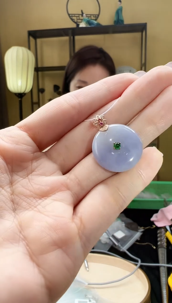 【闪购商品】翡翠颈饰18K金镶嵌DFZ0205-27