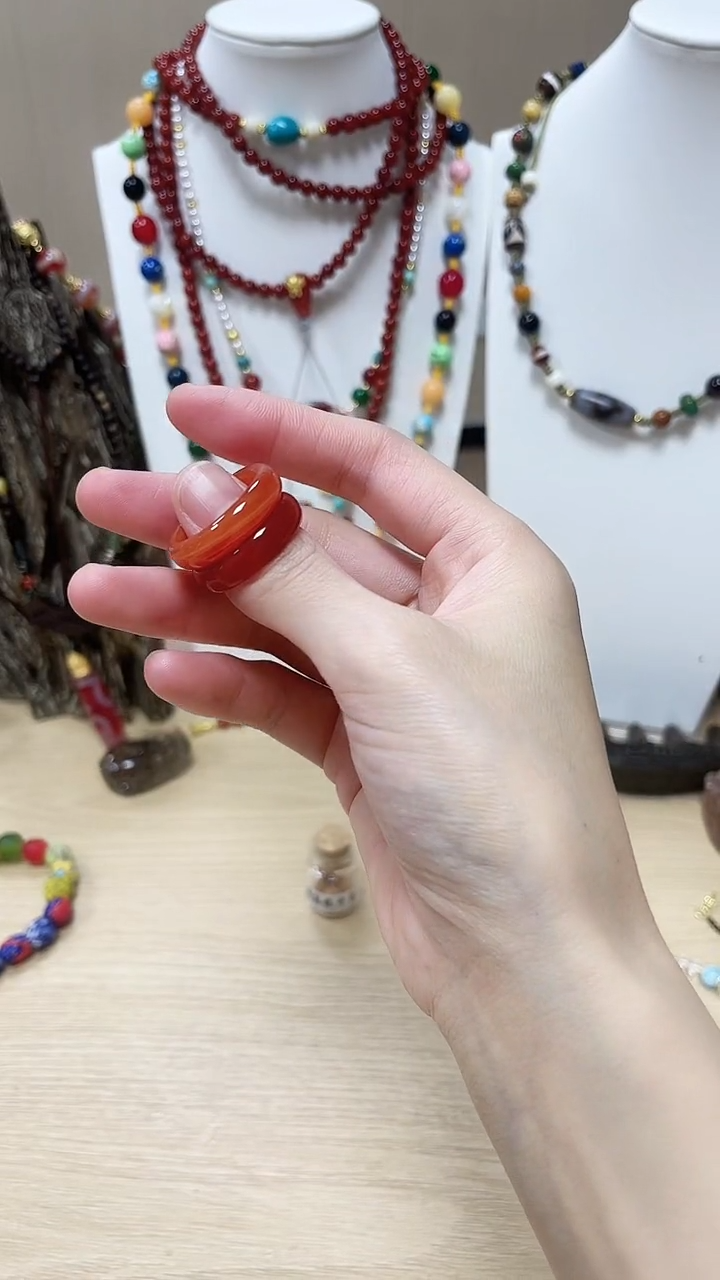 无非金属楠红戒圈【不退换】