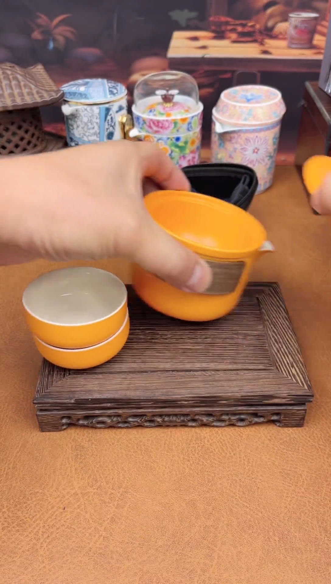 【闪购商品】陶瓷茶具摆件茶叶罐