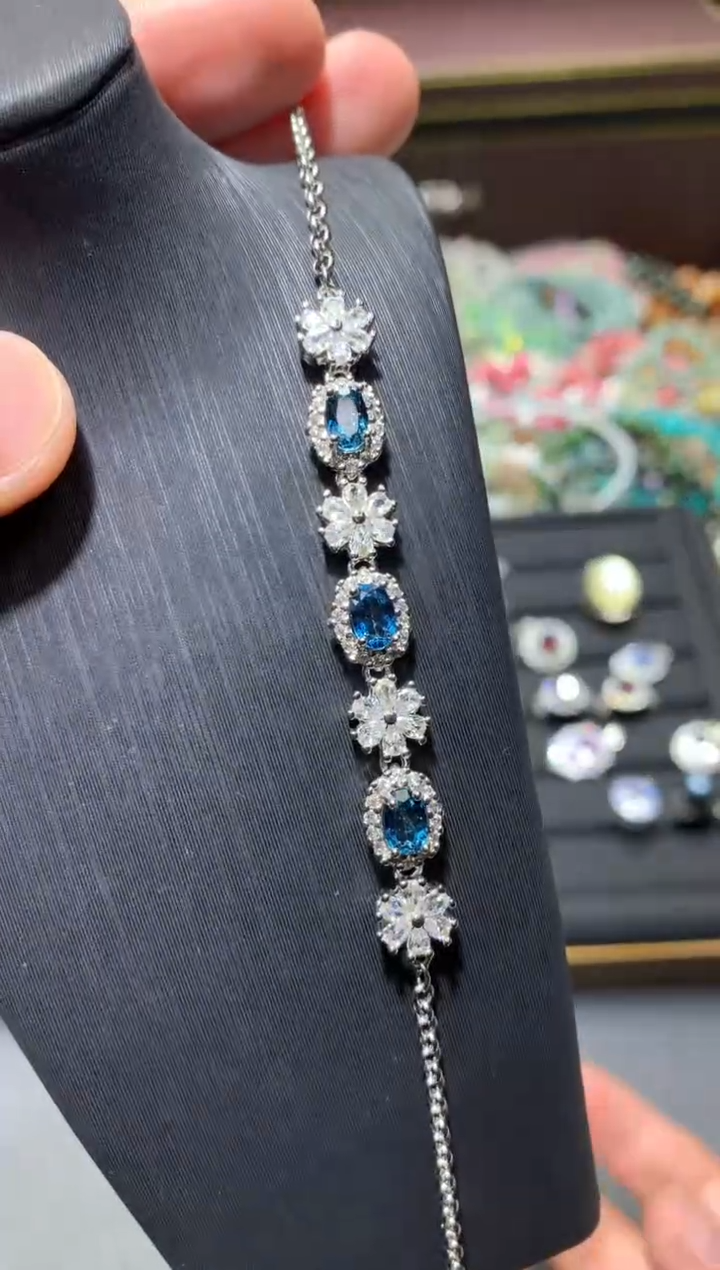 未镶嵌手链托帕石Q75【多样性发其一】