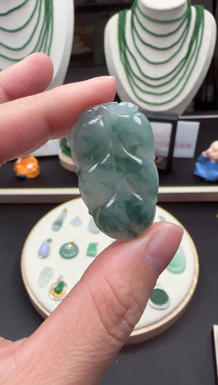 【闪购商品】翡翠吊坠(不含链)未镶嵌【海莎一口翠】翡翠挂件1