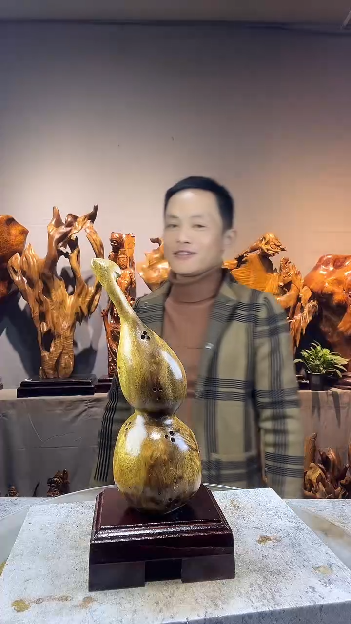 金丝楠精**国小叶桢楠随行摆件29