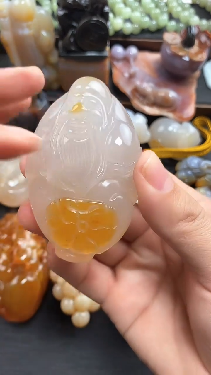 【闪购商品】玛瑙/玉髓寿星未镶嵌1