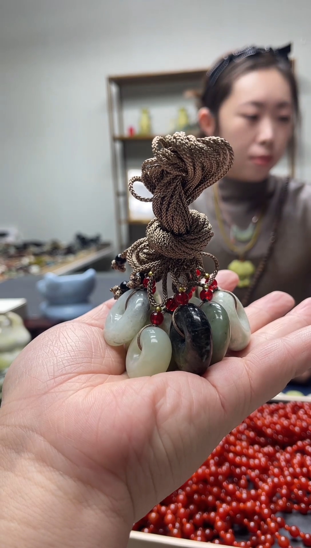 未镶嵌岫玉颈饰多样性发货 拍一发一