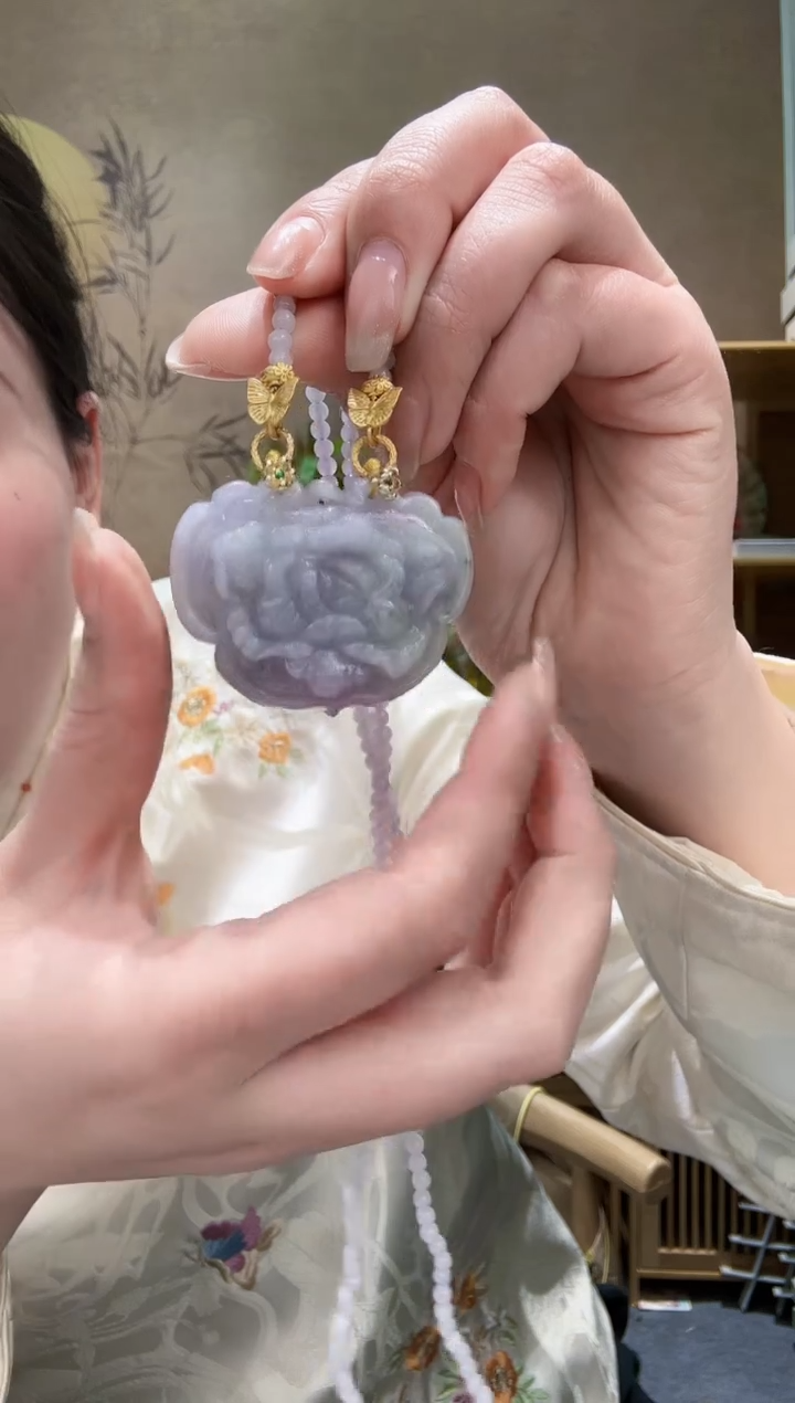 【闪购商品】翡翠耳饰未镶嵌吊坠
