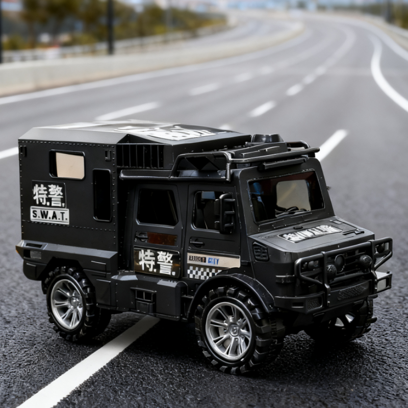 【七】新款惯性装甲车黑色乌尼-莫-克汽车玩具（电商盒子发货）