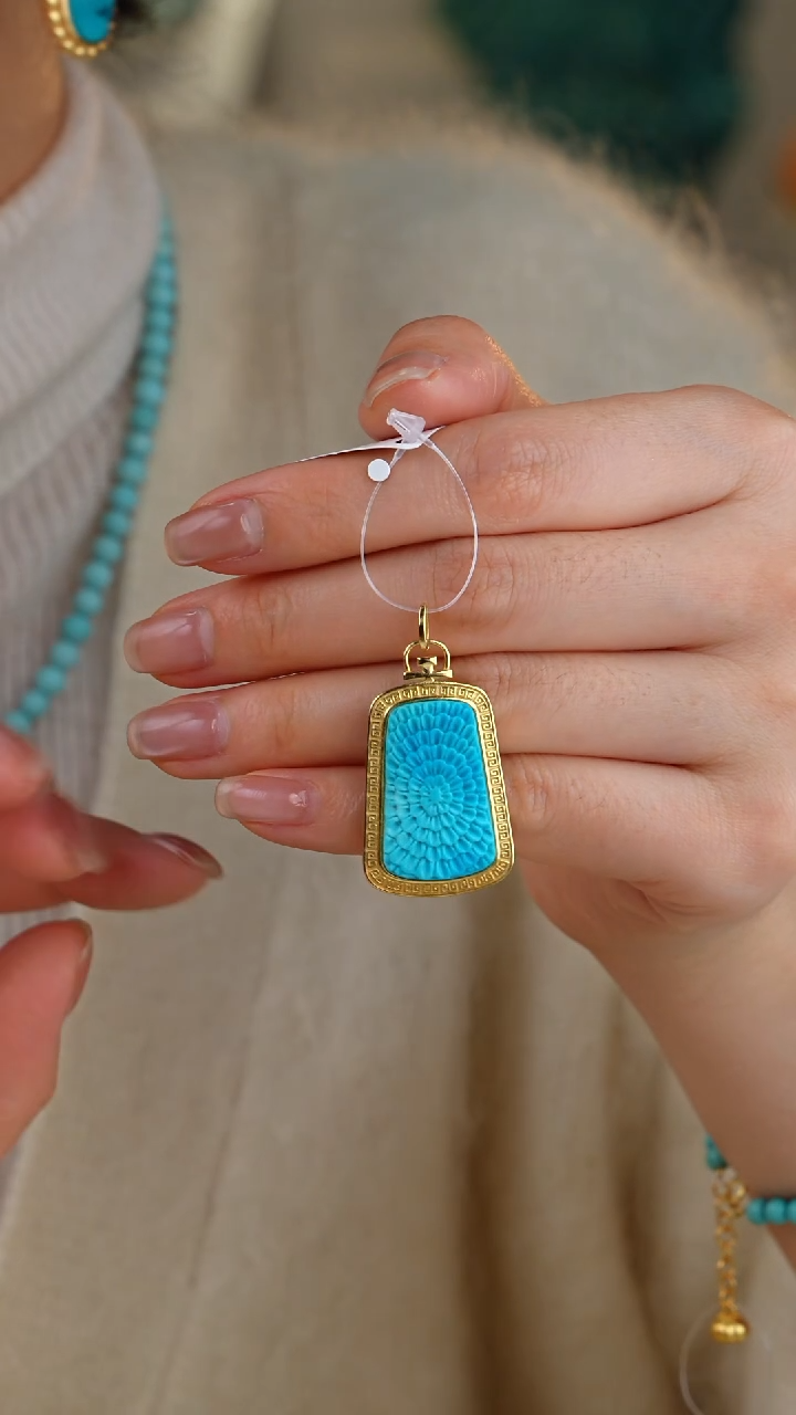 【闪购商品】绿松石吊坠(不含链)合金1