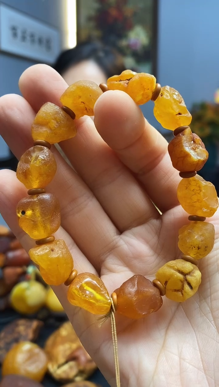 手链琥珀未镶嵌手串