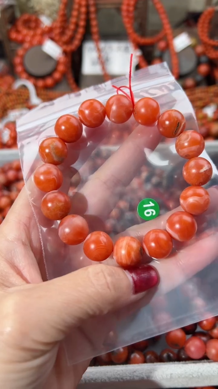 【闪购商品】南红玛瑙手串未镶嵌13