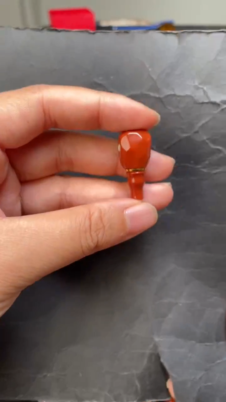 未镶嵌40南红玛瑙三通