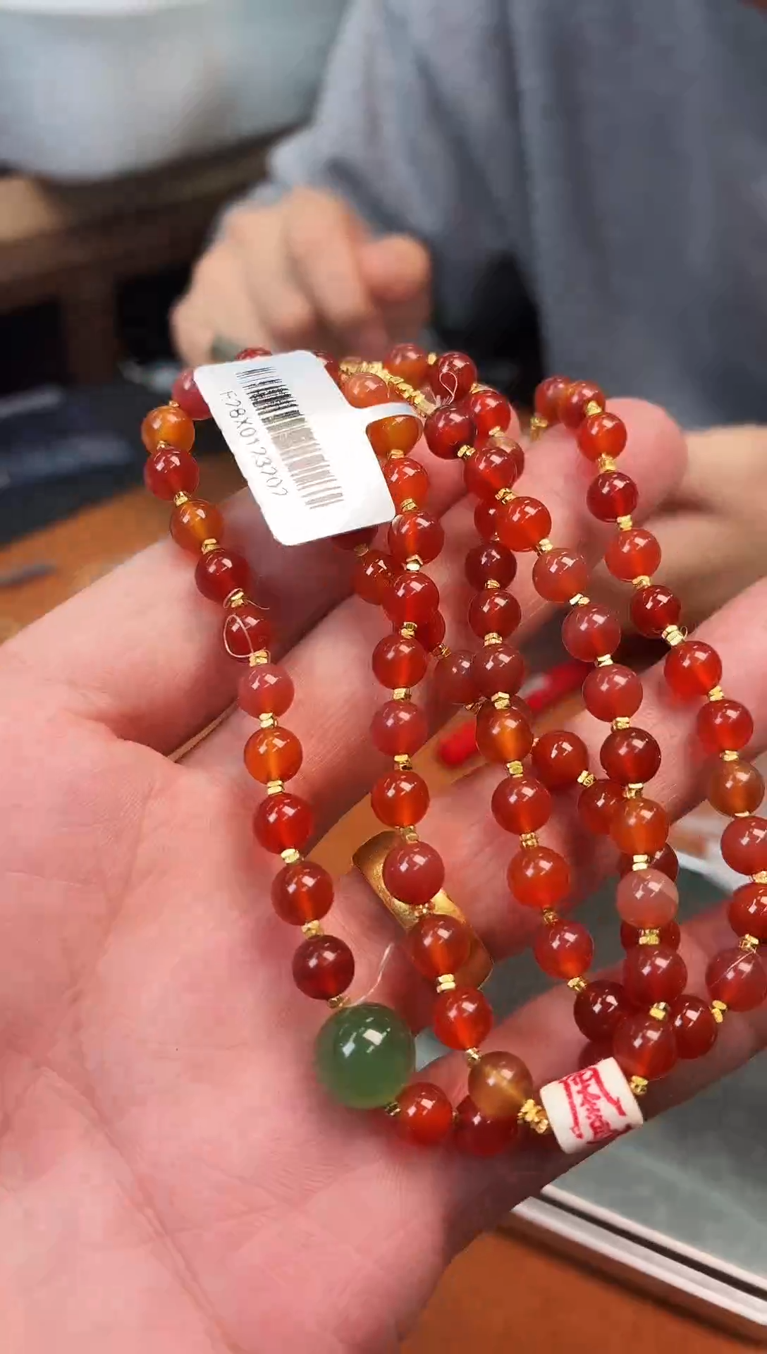 颈饰合金南红玛瑙A48