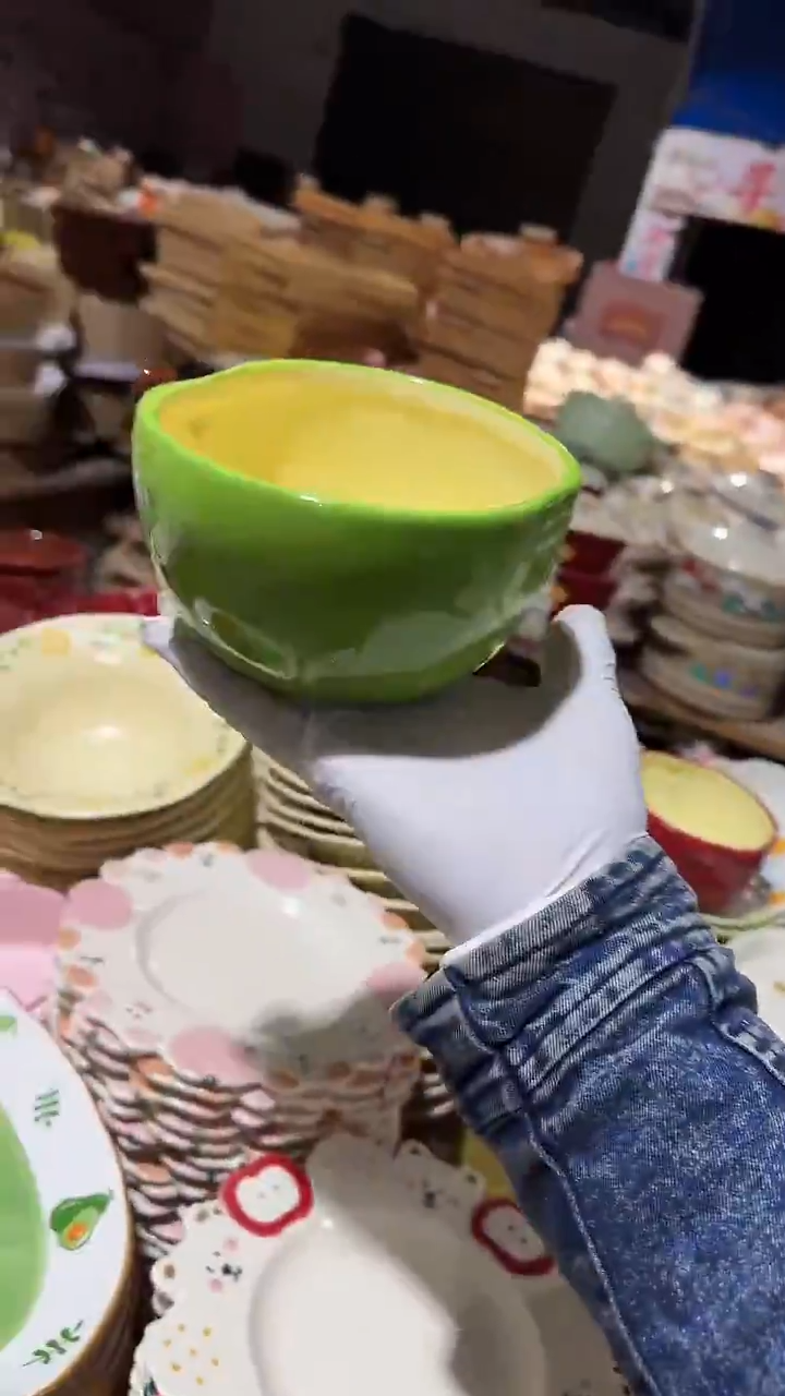 陶瓷苹果碗微瑕 凑满20元包邮