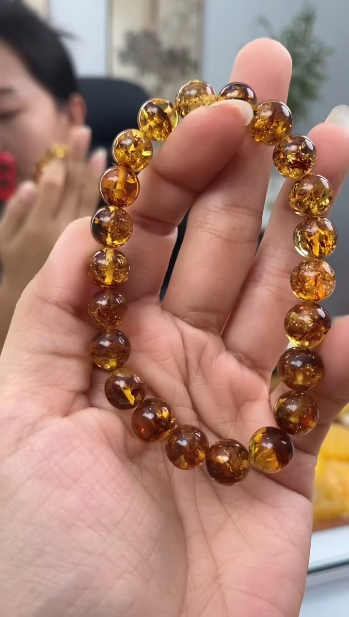 【闪购商品】琥珀裸石未镶嵌天然琥珀蜜蜡手串