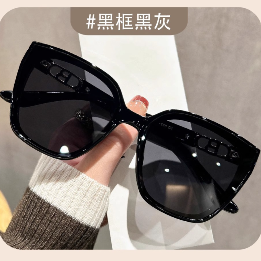 经典百搭大框防紫外线墨镜假日风必备女款近视镜夹片