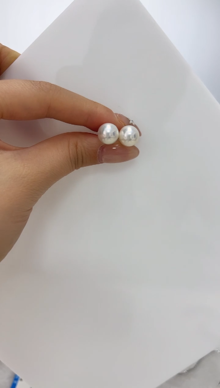 【闪购商品】淡水珍珠DA18K金镶嵌耳钉 11 SS201