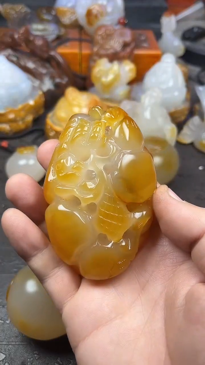 【闪购商品】玛瑙/玉髓手把未镶嵌1