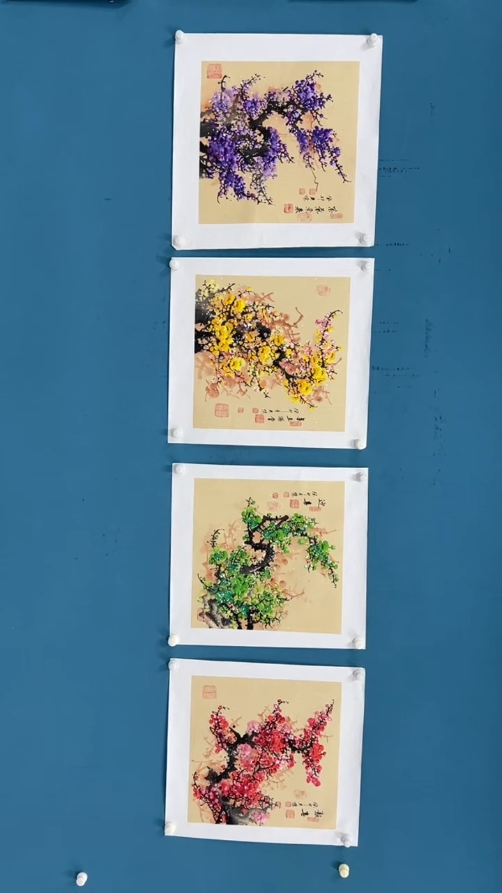 【闪购商品】国画2.10-甄选-王夫怀-仿古斗方-一套