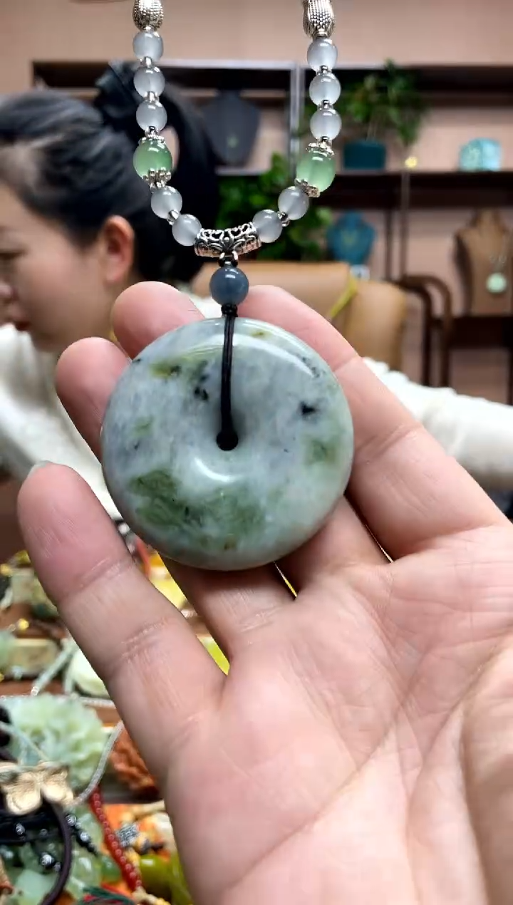 未镶嵌岫玉颈饰@****?·