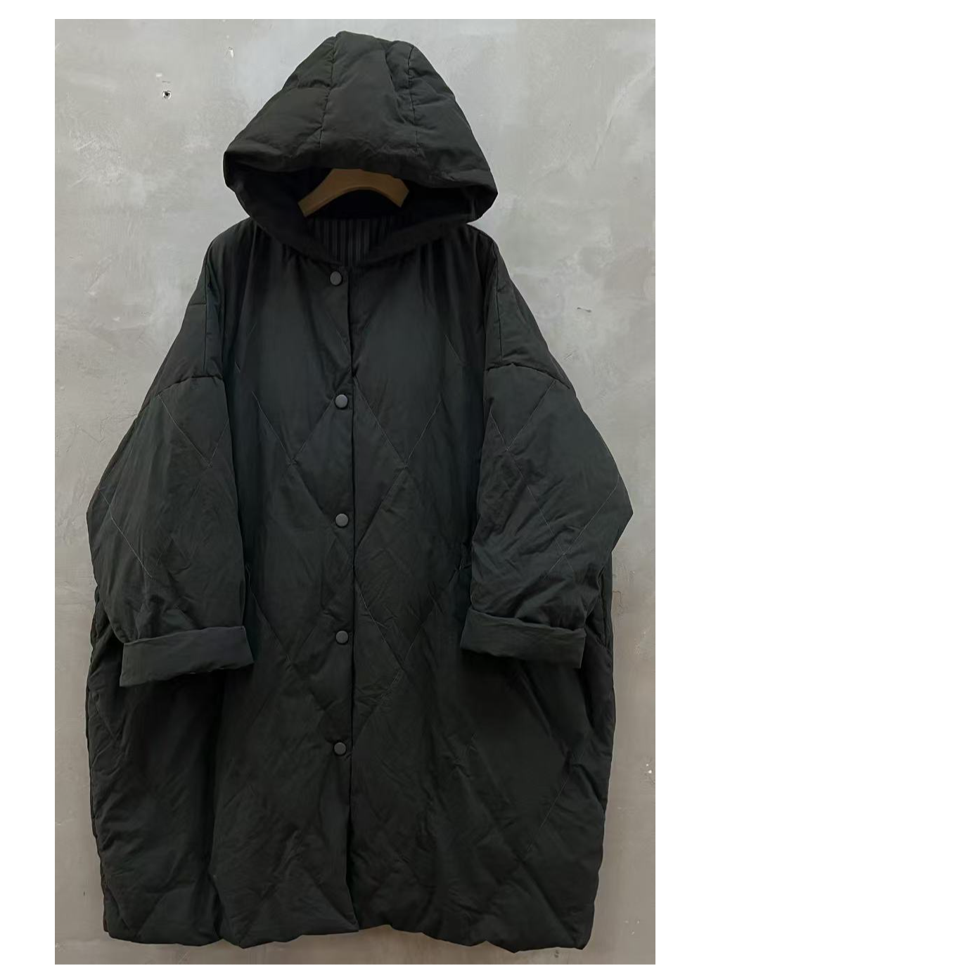 西子分享 6976 古蘭木 连帽  中长款 冬季【羽绒服】262g羽绒填充