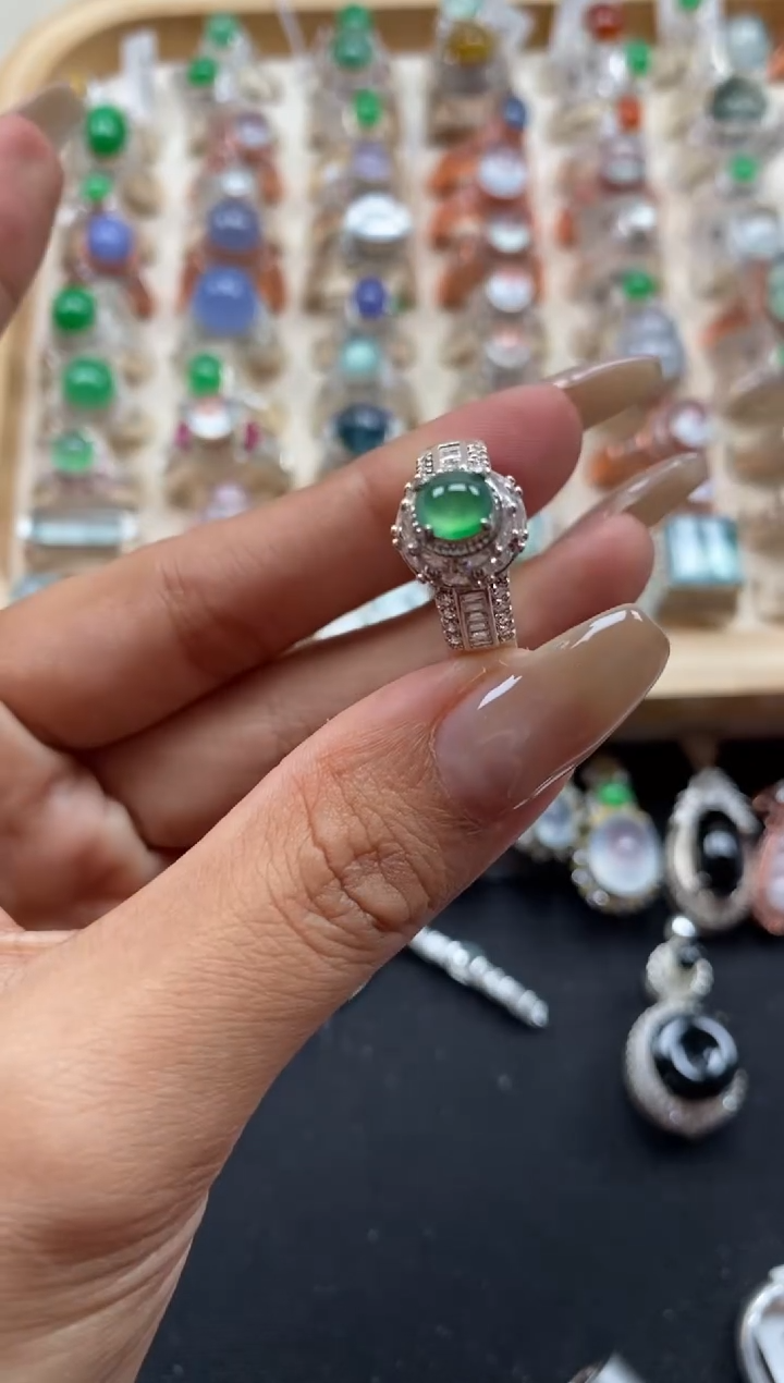 未镶嵌戒指翡翠缅甸天然a货翡翠