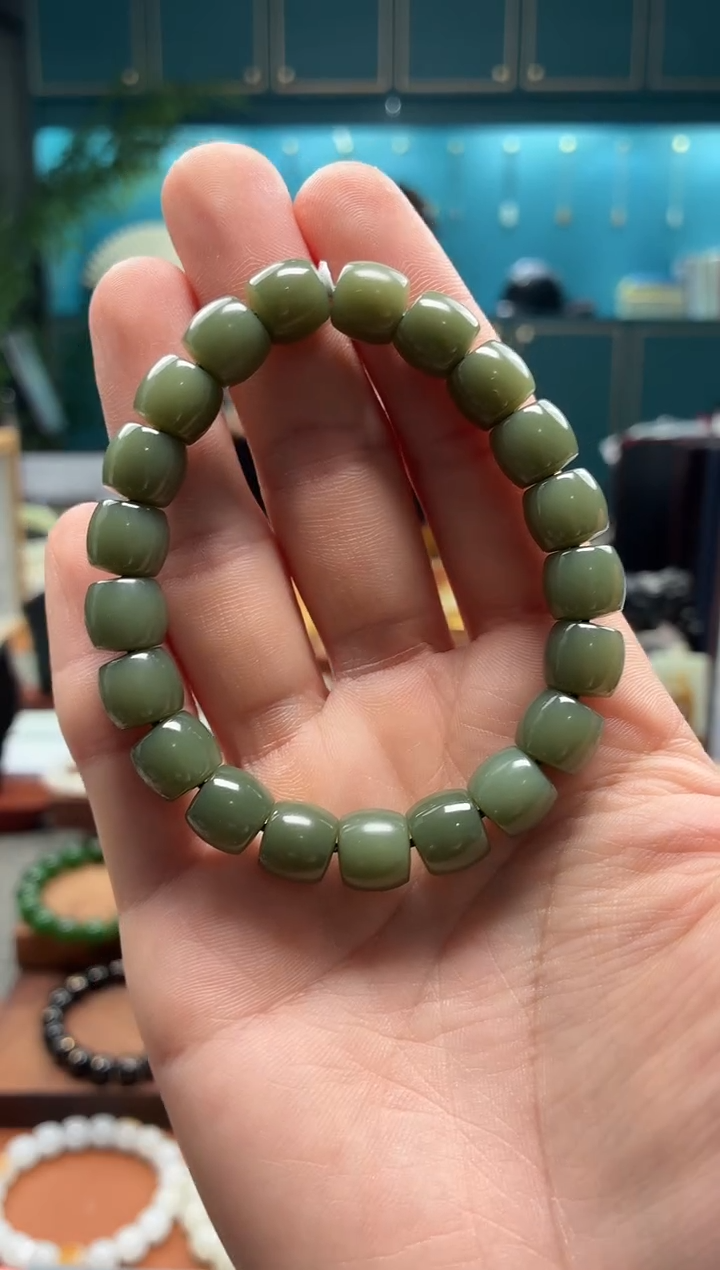 未镶嵌手串和田玉沙枣9*10