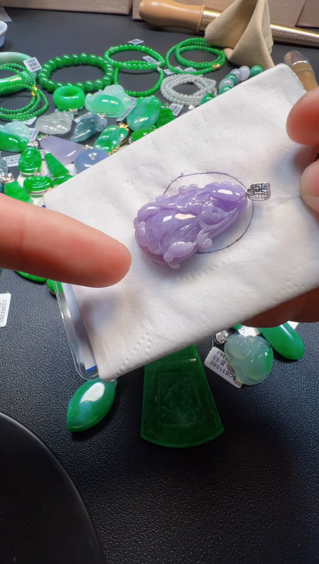 【闪购商品】定制翡翠18K金镶嵌980一