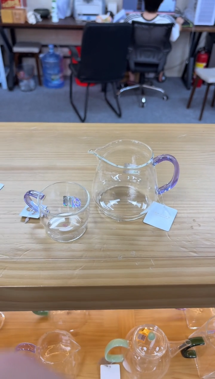 禾器泽然茶海浅紫色+禾器清尚杯一个装