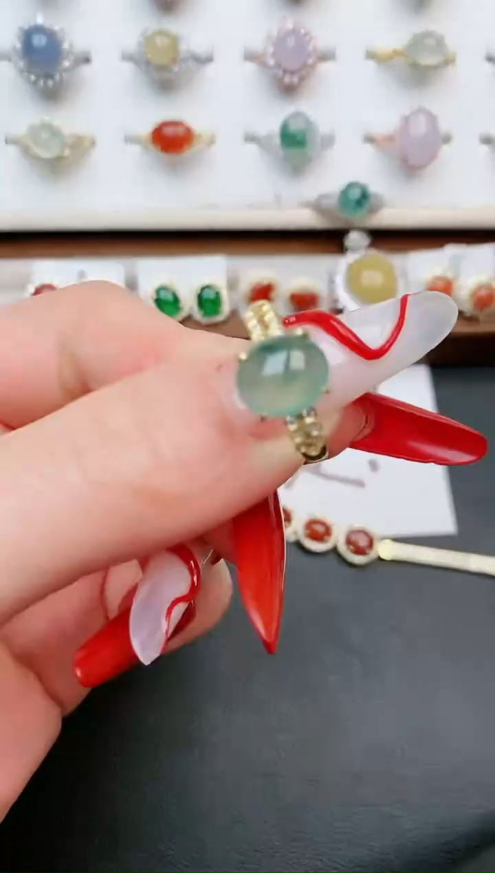 【闪购商品】翡翠戒指银S925镶嵌.....