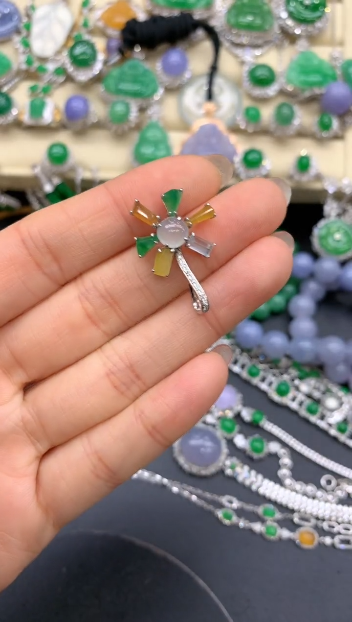 【闪购商品】翡翠颈饰18K金镶嵌506-中国好珍宝