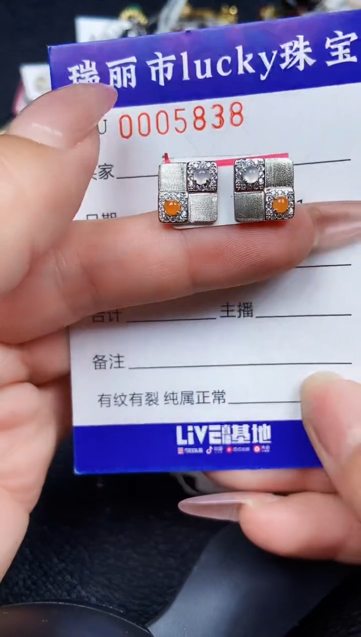 翡翠银S925镶嵌颈饰5838