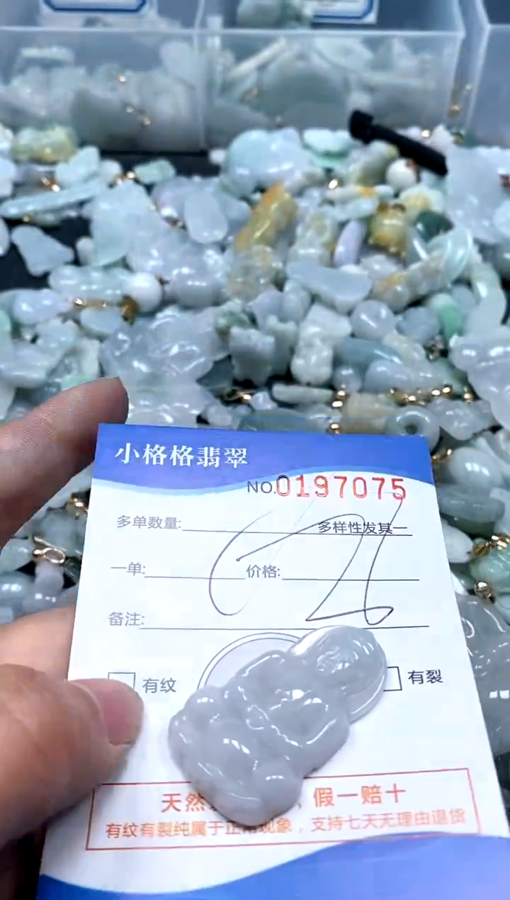 【闪购商品】翡翠颈饰未镶嵌闪购商品0197075