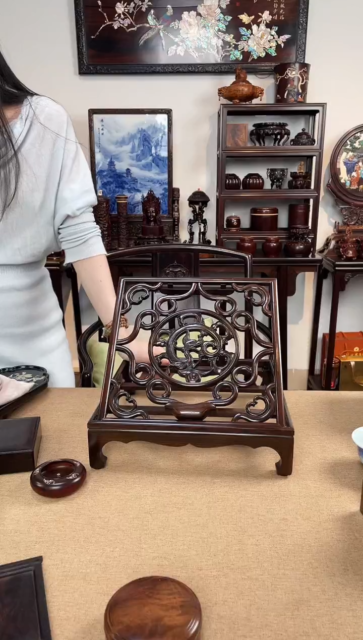 红酸枝木类成套家具清***哥书经架