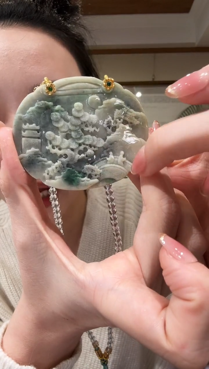 【闪购商品】翡翠颈饰未镶嵌国风