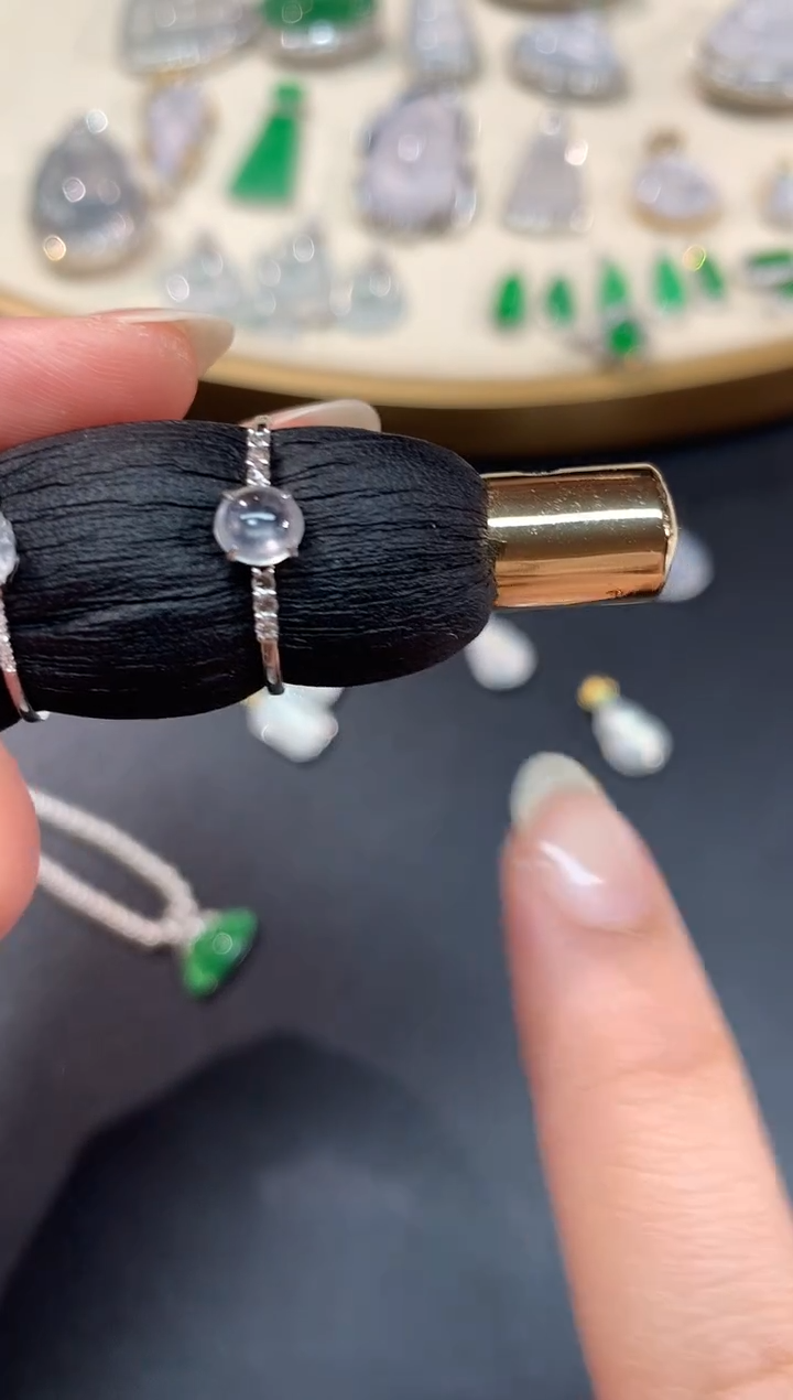 【闪购商品】翡翠戒指18K金镶嵌A363多样性发一件|1980