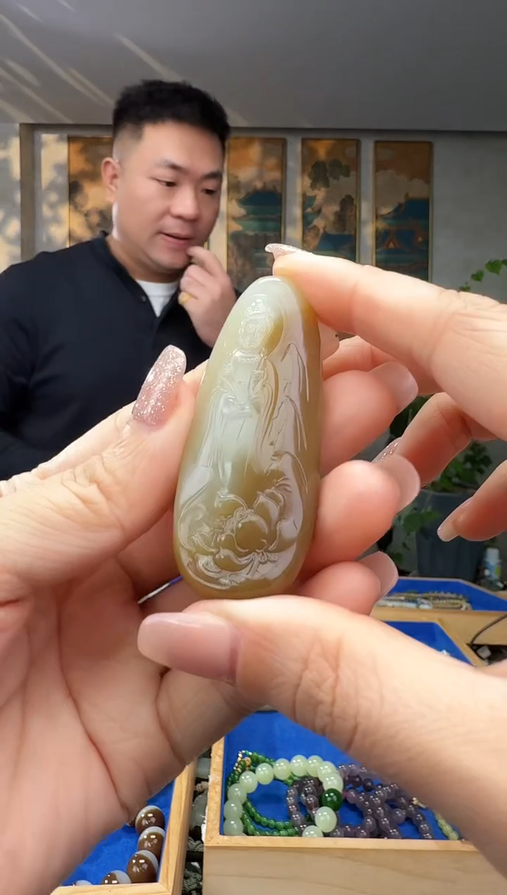 未镶嵌和田玉挂件拍一发一