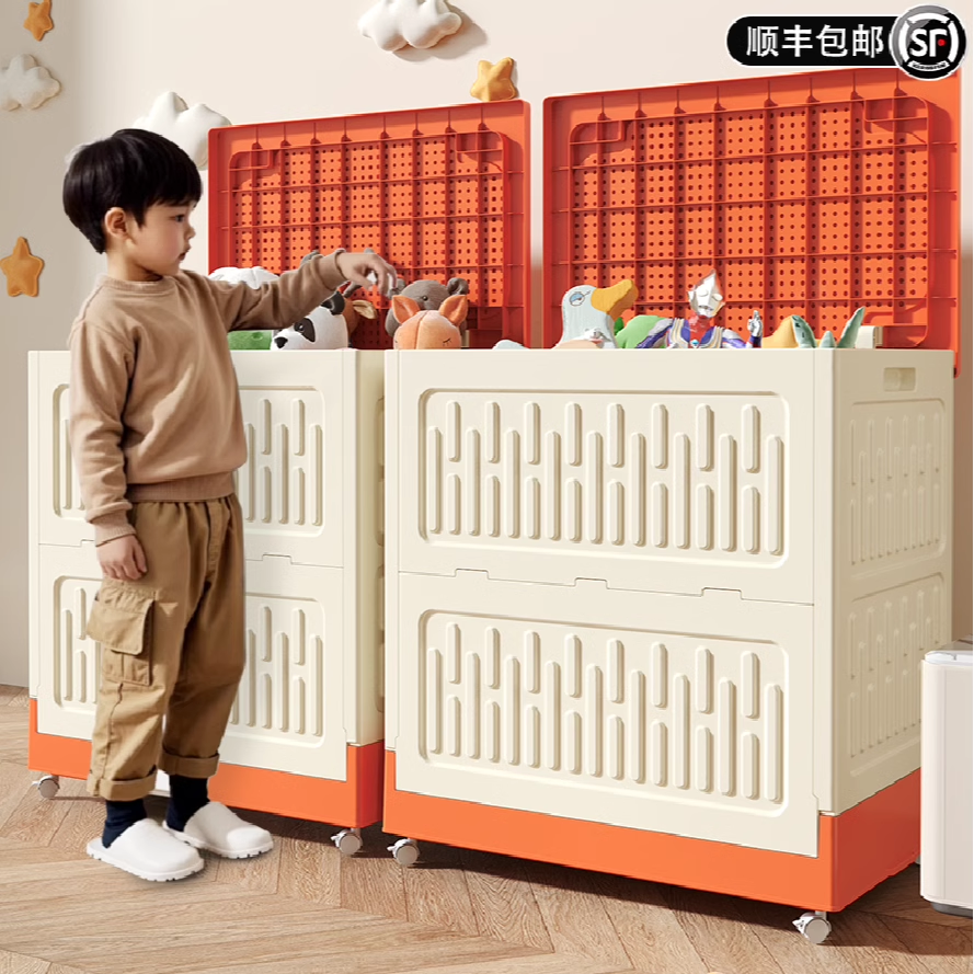 【顺丰包邮】俏洁客厅衣服箱整理箱大容量可折叠收纳箱多功能收纳箱