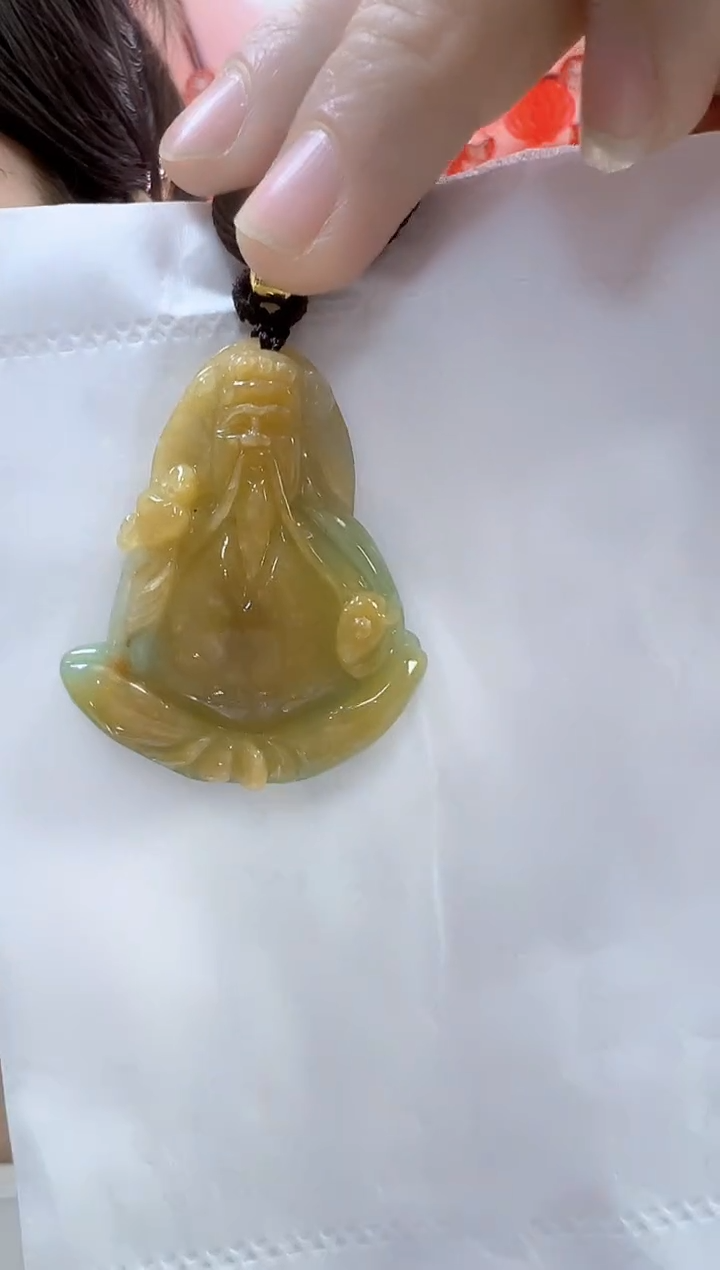 【闪购商品】翡翠颈饰未镶嵌孤品财神