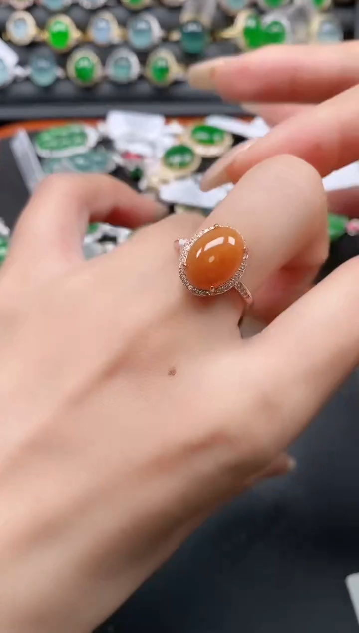 银S925镶嵌戒指翡翠11111